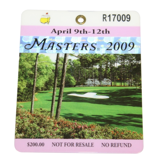 2009 Masters Tournament Badge #R17009 - Angel Cabrera Winner