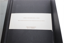J.H. Wilson Ltd Ed. Book 'The Golfers of a Past Era 1884-94' #223/1000