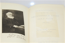 1902 'Reminiscences of the Old Bruntsfield Links Golf Club 1866-1874' by Aitchison & Lorimer