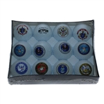 One Dozen Unopened Armed Forces, Departments, & White House Logo Golf Balls