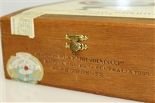 The President's Cup Match Play Commemorative Edition Wood Cigar Box - Australia - 1998