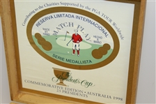The President's Cup Match Play Commemorative Edition Wood Cigar Box - Australia - 1998