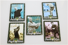 Arnold Palmer Complete Set of Five All-Metal Collector Cards in Original Tin