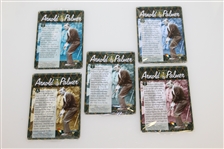 Arnold Palmer Complete Set of Five All-Metal Collector Cards in Original Tin
