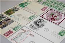 Eight Bobby Jones Cachets & Fifteen Bobby Jones Stamps