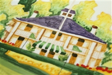 Augusta National Clubhouse Hand Painted Ceramic Masters Dish - Made in Italy