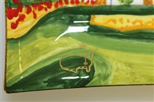 Augusta National Clubhouse Hand Painted Ceramic Masters Dish - Made in Italy