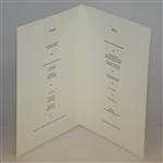 1989 AGW Annual Dinner Menu with Palmer as Guest of Honor & in Green Jacket - R&A