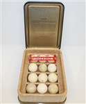 Spalding Dot Golf Balls in Decorative Tin - William Innes Painting