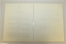 1959 Augusta National Masters Tournament Press, Radio, & TV Release