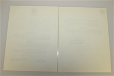Four 1960 Augusta National Golf Club Masters Tournament Press Releases - 8 Pages