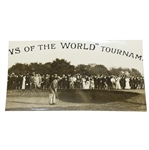 Vintage Photograph of J.H. Taylor Hitting out of Bunker at News of the World Tournament