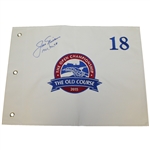 Jack Nicklaus Signed St. Andrews Old Course Embroidered Flag with Years Won Notation JSA ALOA