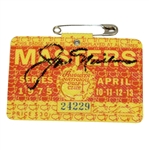 Jack Nicklaus Signed 1975 Masters Series Badge #24229 JSA ALOA
