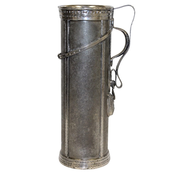 1920s Art Deco Silverplate Golf Bag - Derby S.P. Co. International S. Co.