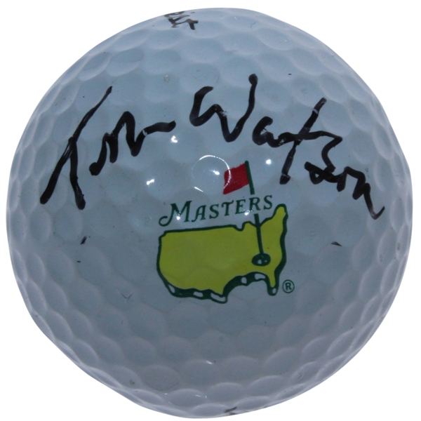 Tom Watson Signed Masters Logo Golf Ball JSA ALOA