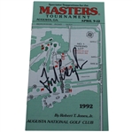 Fred Couples Signed 1992 Masters Spectator Guide JSA ALOA