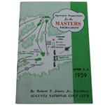 1959 Masters Spectators Guide - Art Wall Jr Win