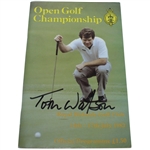 Tom Watson Signed 1983 Open Championship at Royal Birkdale Program JSA ALOA