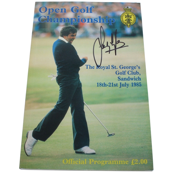 Sandy Lyle Signed 1985 Open Championship at Royal St. Georges Program JSA ALOA