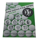 Arnold Palmer Signed 1961 San Diego PGA Open Program JSA ALOA