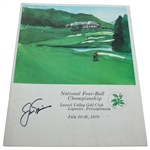 Jack Nicklaus Signed 1970 National Four-Ball Championship Program - Palmers Partner JSA ALOA