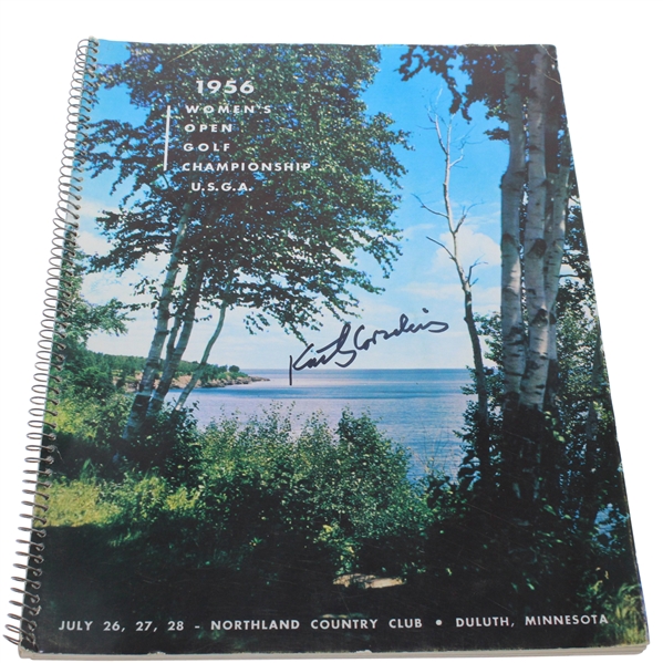 Kathy Cornelius Signed 1956 US Womens Open Championship Program JSA ALOA