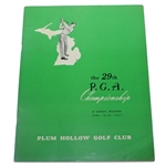 1947 PGA Championship at Plum Hollow Golf Club Program - Jim Ferrier Winner