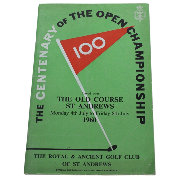 1960 Open Championship at St Andrews Program - Kel Nagle Winner