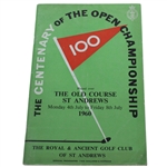 1960 Open Championship at St Andrews Program - Kel Nagle Winner