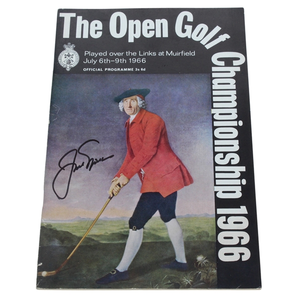 Jack Nicklaus Signed 1966 Open Championship at Muirfield Program JSA ALOA