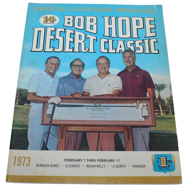 1973 Bob Hope Desert Classic Program - Arnold Palmers Last PGA Victory
