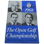 Gary Player Signed 1968 Open Championship Program JSA ALOA