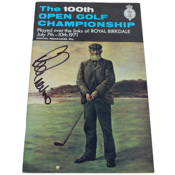 Lee Trevino Signed 1971 Open Championship at Royal Birkdale Program JSA ALOA