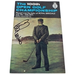 Lee Trevino Signed 1971 Open Championship at Royal Birkdale Program JSA ALOA