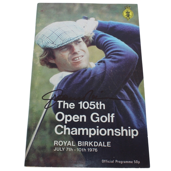 Johnny Miller Signed 1976 Open Championship at Royal Birkdale Program JSA ALOA