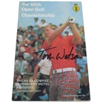 Tom Watson Signed 1977 Open Championship at Turnberry Program JSA ALOA