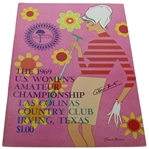Catherine Lacoste Signed 1969 US Womens Amateur Championship at Las Colinas JSA ALOA