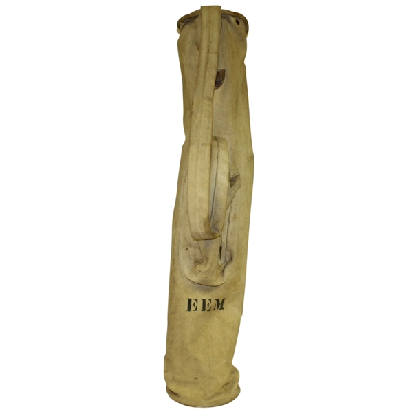 Vintage Canvas Golf Bag - E. E. M. Initials