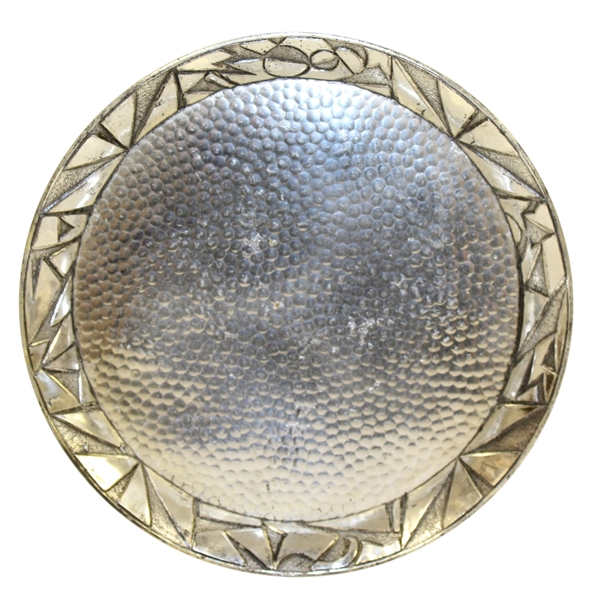 Unique Art Deco Metal Plate - Made in Japan