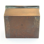 Heintz Art Metal Shop Sterling Silver on Bronze Box with Hinged Lid