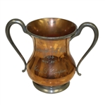 1904 Woodmont Golf Club Copper and Pewter Trophy Won by Mary Chopin