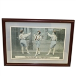 President Suspenders None So Easy Advertisement with Three Female Golfers - Framed
