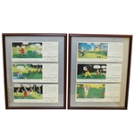 Six Golf Comics - The 3-M Company - Framed