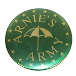 Arnies Army Green and Gold with stars Button - 3"