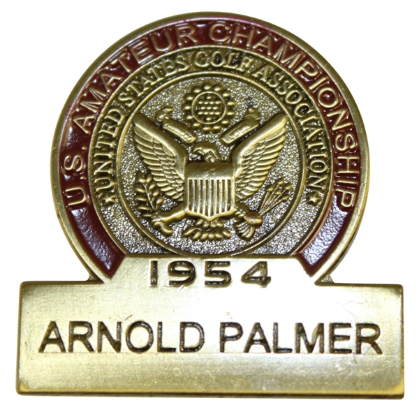 1954 US Amateur Champ Arnold Palmer Commemorative Contestant Badge-Limited Distribution!