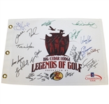 Multi-Signed Legends of Golf Flag - Watson, Love, Stricker, Weiskopf, others JSA ALOA