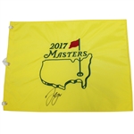 Sergio Garcia Signed 2017 Masters Embroidered Flag JSA ALOA