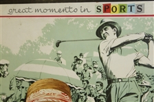 Sam Snead 'Great Moments in Sports' January 1957 Calendar Page - Large