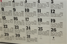 Sam Snead 'Great Moments in Sports' January 1957 Calendar Page - Large